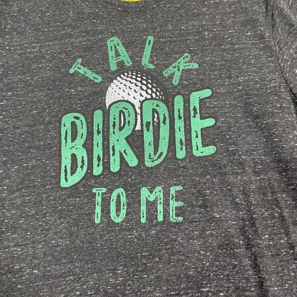 Talk Birdie To me Shirt Mens M State of Mine Golf Gray short Sleeve Tee NWT - Picture 2 of 10